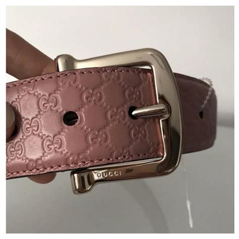 cintura gucci con perle rosa|cinture di donna Gucci.